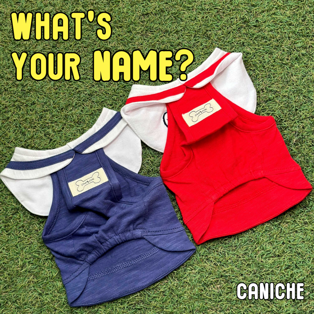 CANICHE Marine Slub Halter Neck (Name Embroidery Available) detail 7
