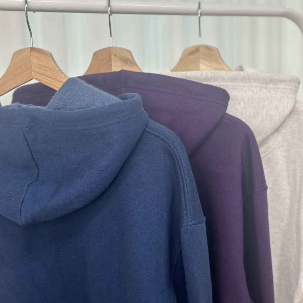 CANICHE Matching Fleece-Lined Zip-Up Hoodie (11 Colors) detail 20