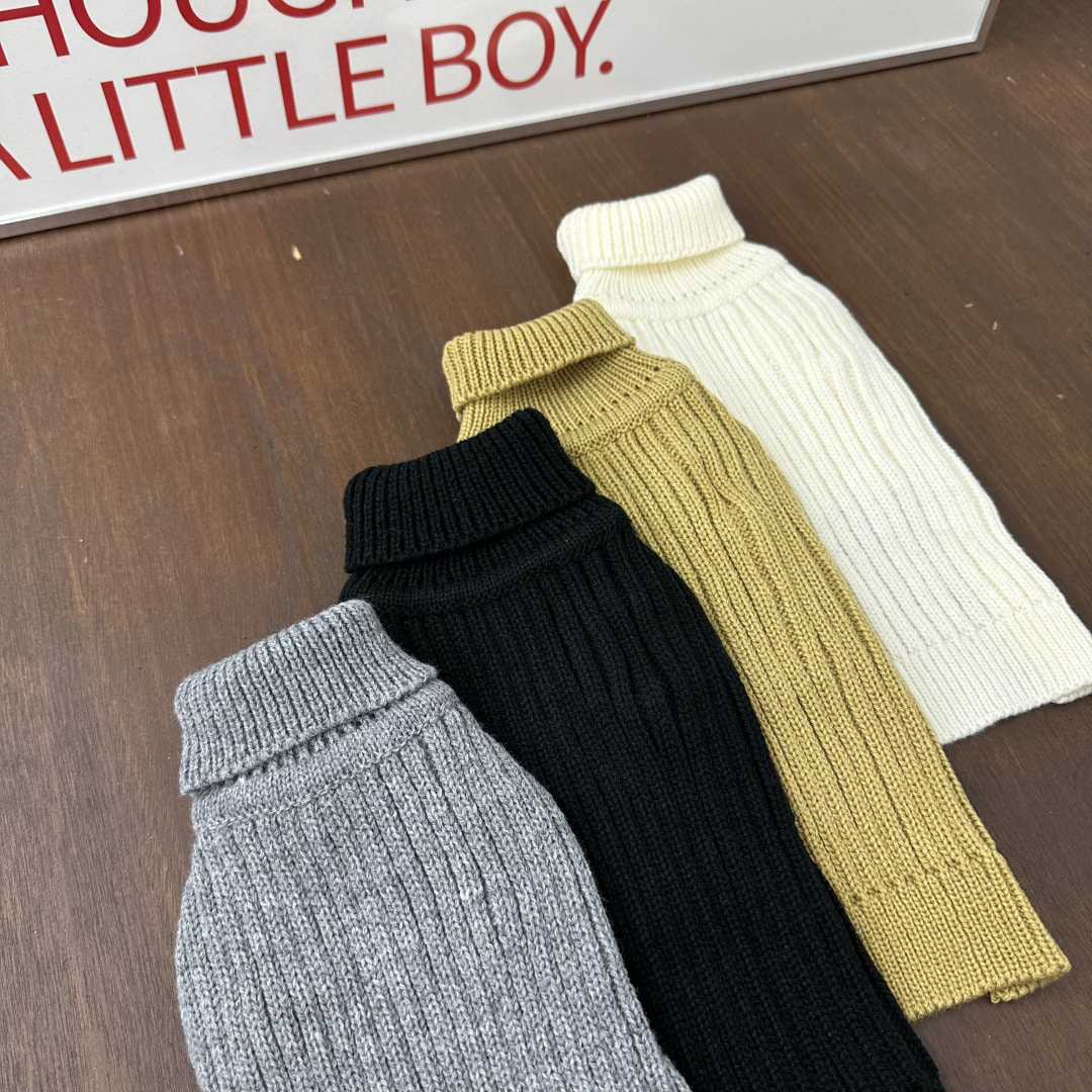 CANICHE Ribbed Knit Sweater (4 Colors, Beanie Sold Separately) detail 7