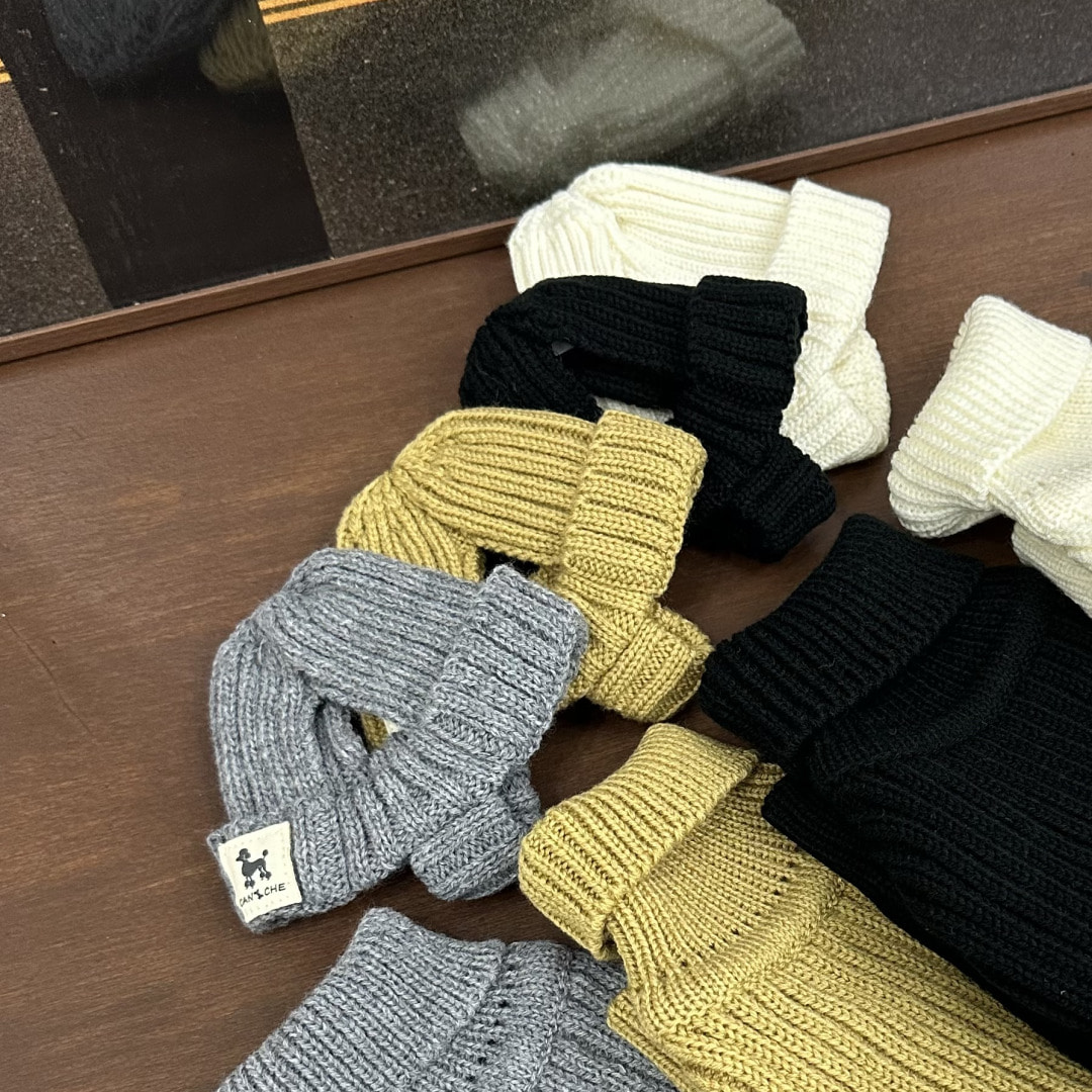 CANICHE Ribbed Knit Beanie (Matching Knit Sold Separately) detail 2
