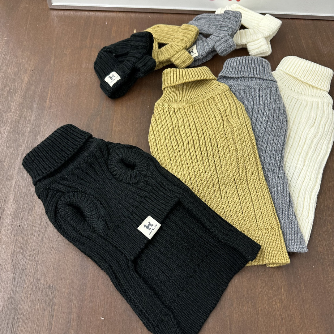 CANICHE Ribbed Knit Beanie (Matching Knit Sold Separately) detail 4