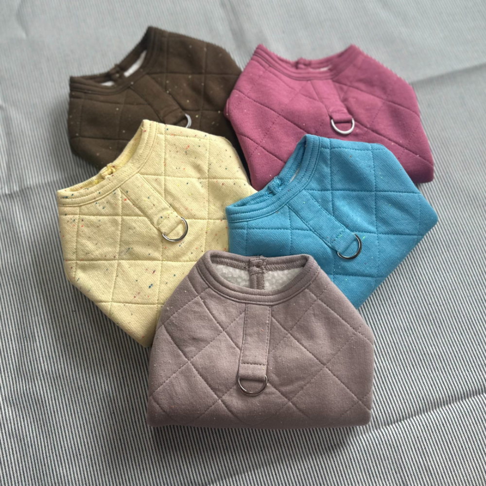 CANICHE Quilted Fluffy Vest detail 9