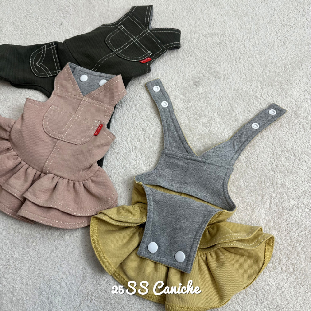 CANICHE Pastel Overalls detail 3