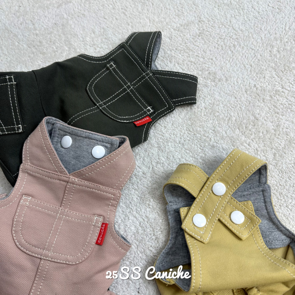 CANICHE Pastel Overalls detail 6