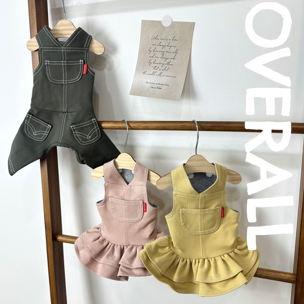 CANICHE Pastel Overalls detail 1