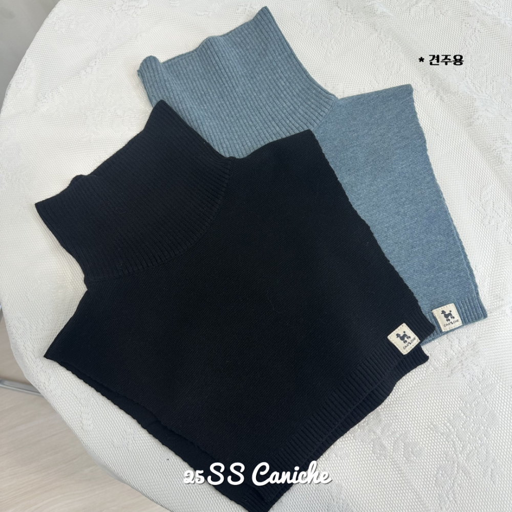 CANICHE Cuffed Knit Beanie & Faux Fur Collar detail 10