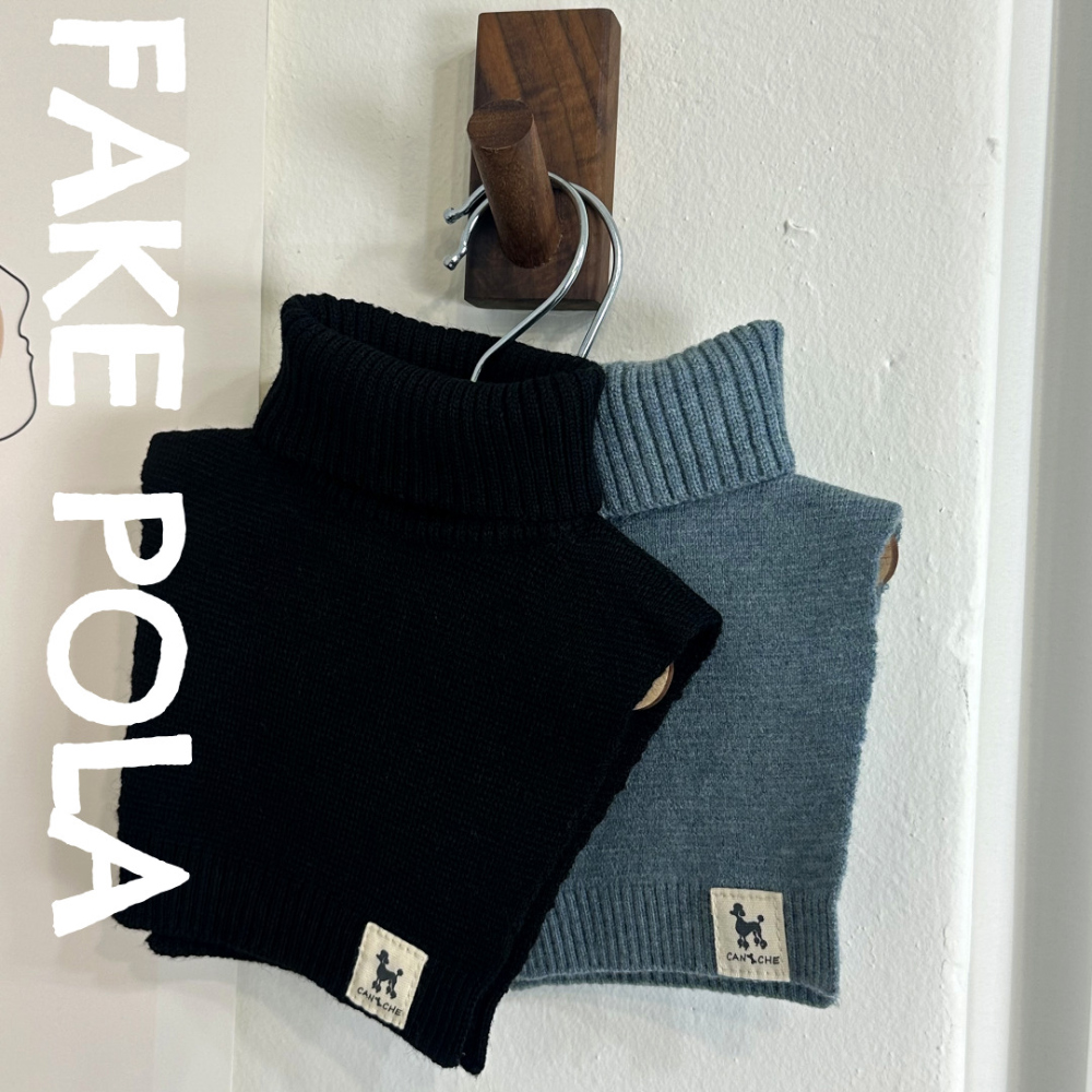 CANICHE Cuffed Knit Beanie & Faux Fur Collar detail 9