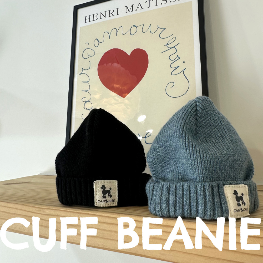 CANICHE Cuffed Knit Beanie & Faux Fur Collar detail 4