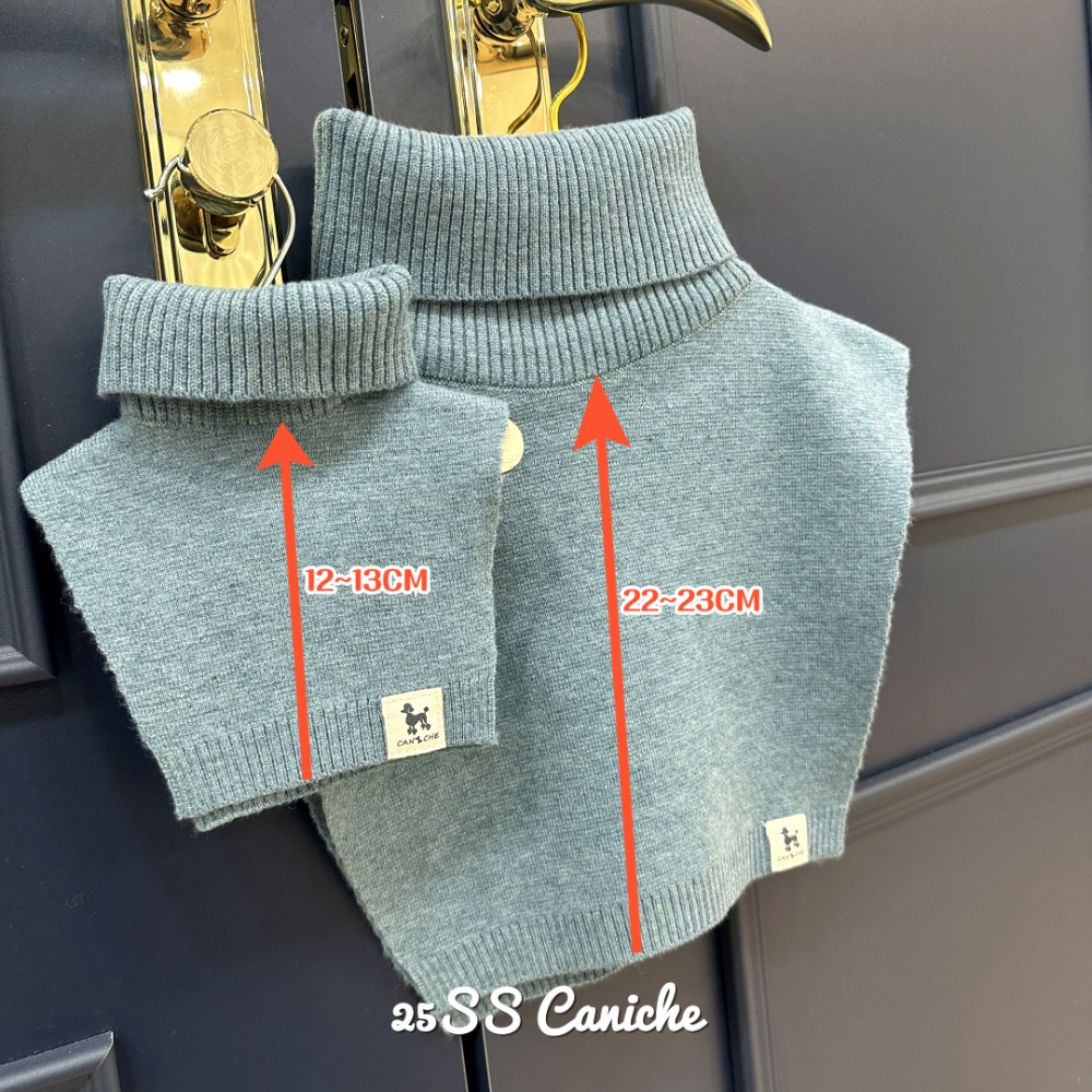 CANICHE Cuffed Knit Beanie & Faux Fur Collar detail 15
