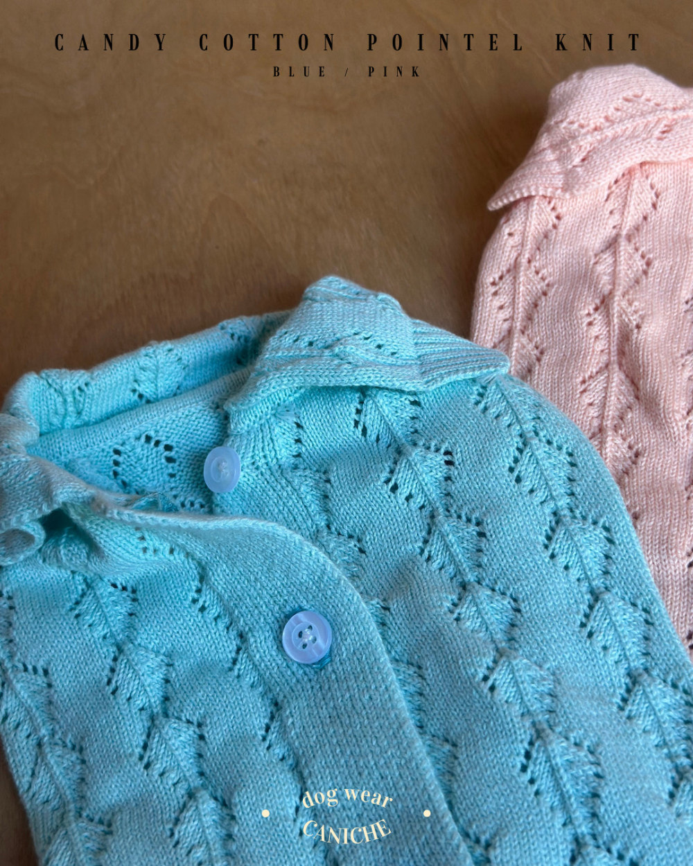 CANICHE Candy Cotton Pointelle Knit detail 4