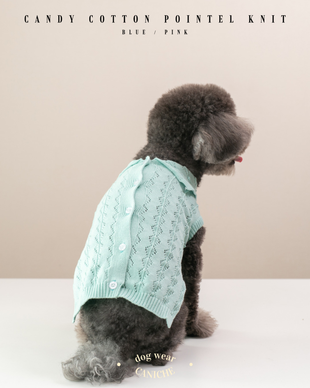 CANICHE Candy Cotton Pointelle Knit detail 6