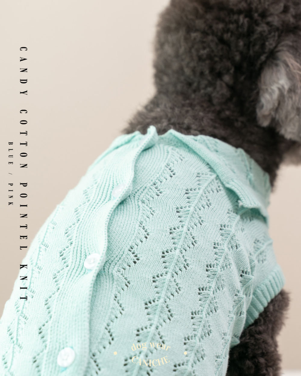 CANICHE Candy Cotton Pointelle Knit detail 5