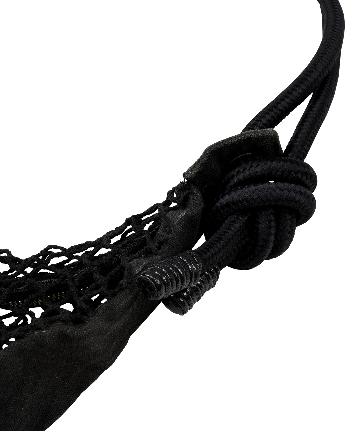 Netting Sling Bag (Black) detail 5