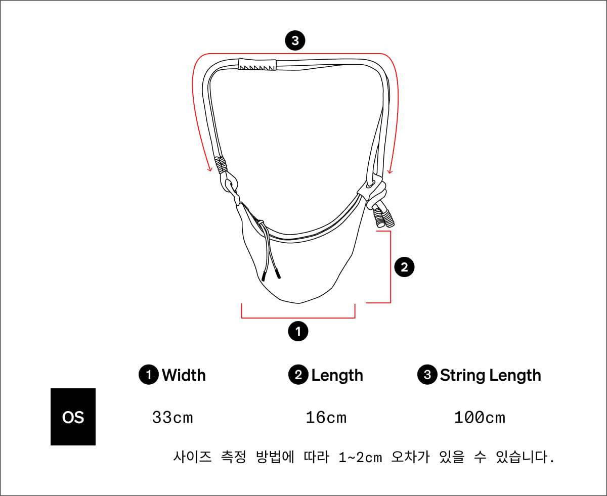 Netting Sling Bag (Black) detail 30