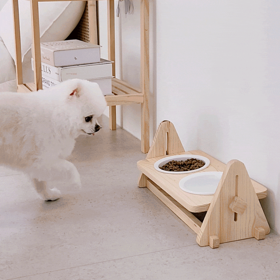 Solid Wood Dog Bowl (LCA-WH02) detail 10