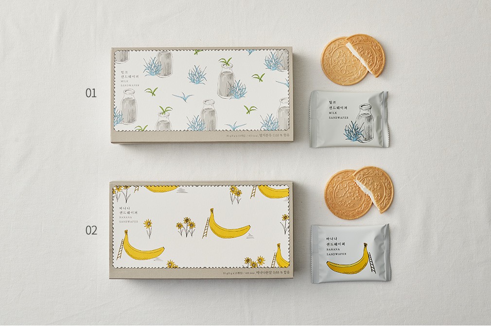 Leesungdang (Gunsan) Sand Wafer, 2 Flavors (8g x 10) detail 3