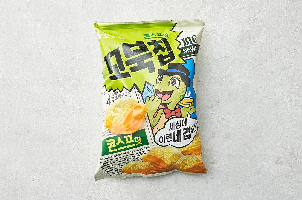 Orion Kkobuk Chip Corn Soup Flavor 120g detail 1