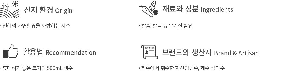 Jeju Samdasoo Label-Free Water 500mL x 20 (Labeled/Unlabeled Random) detail 2