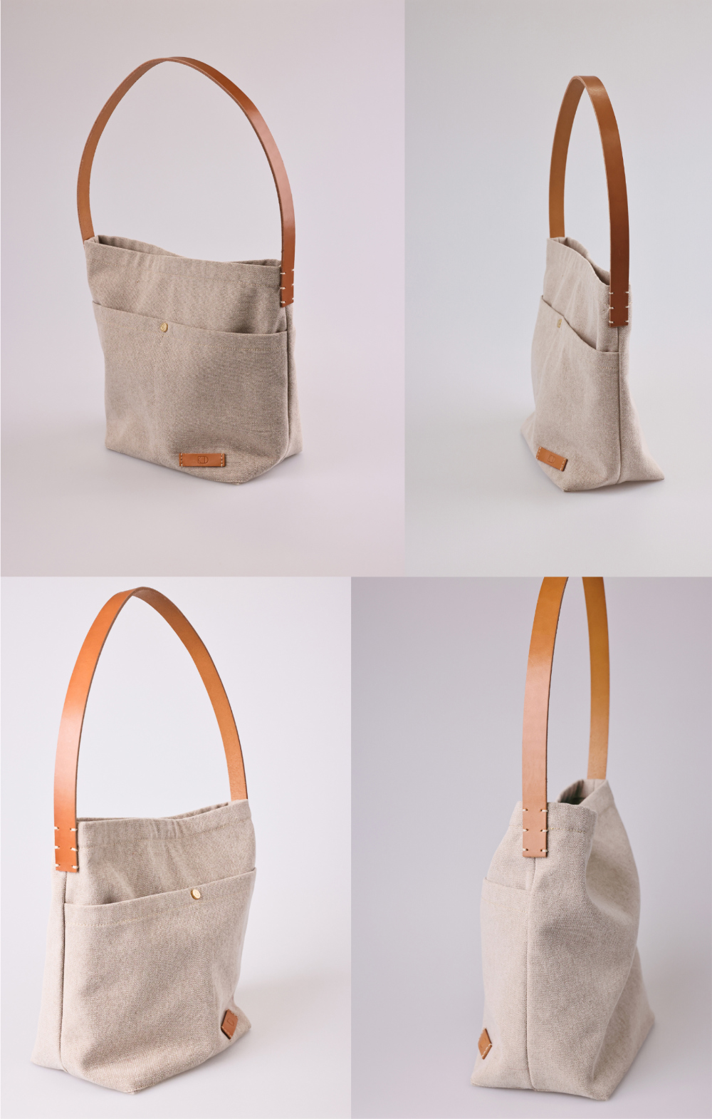 DIY Daily Bag Kit - Genuine Cowhide Leather Handle detail 5