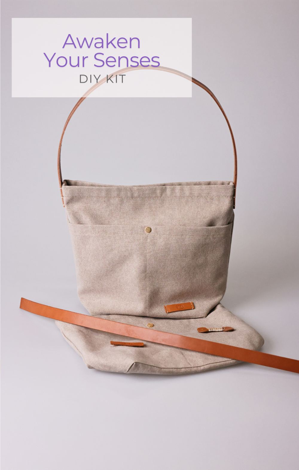 DIY Daily Bag Kit - Genuine Cowhide Leather Handle detail 9