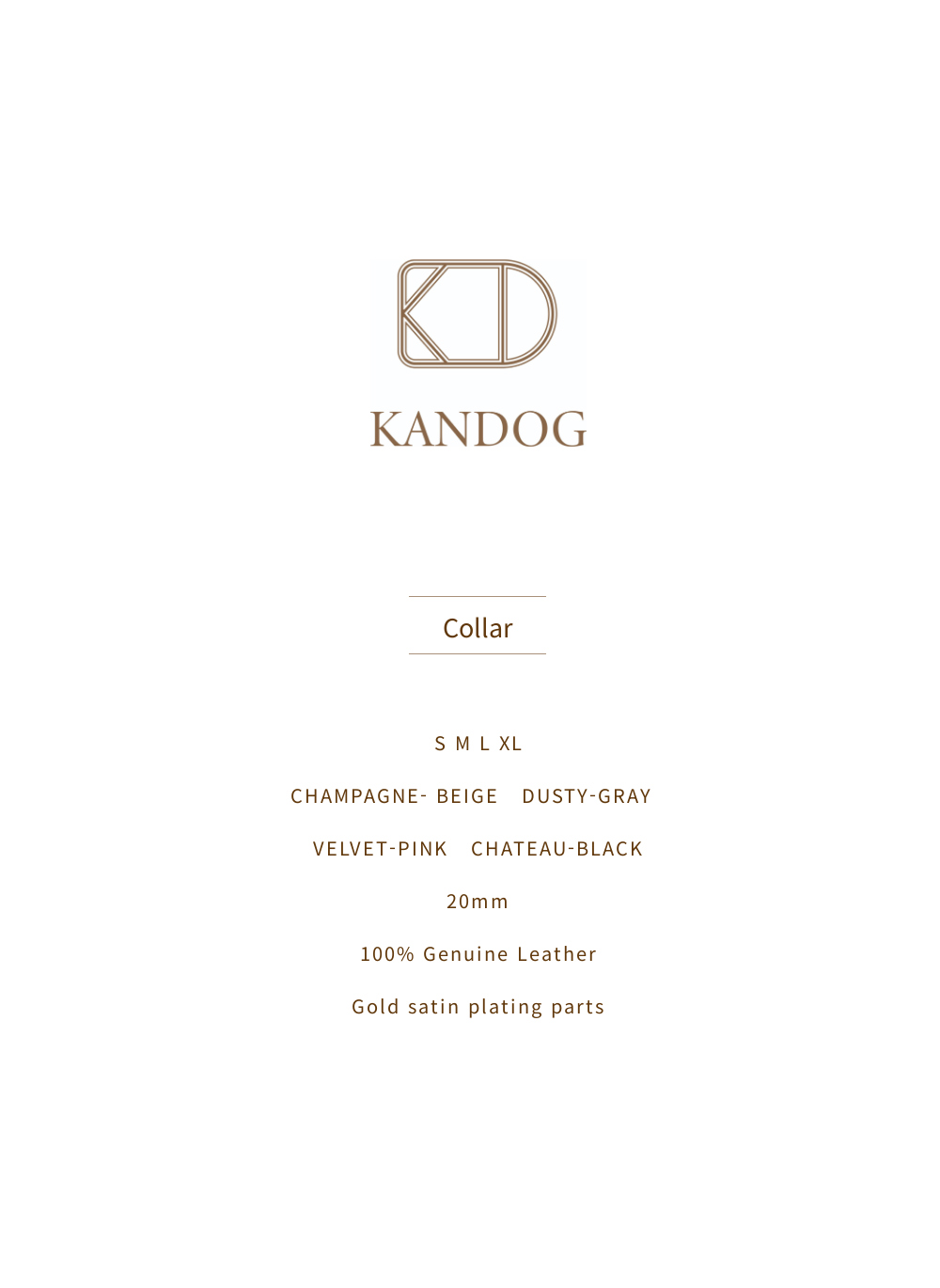 KANDOG Velour Collar detail 3