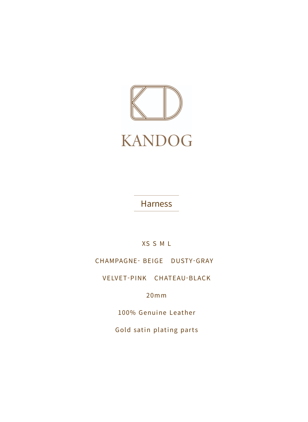 KANDOG Velour Harness detail 3