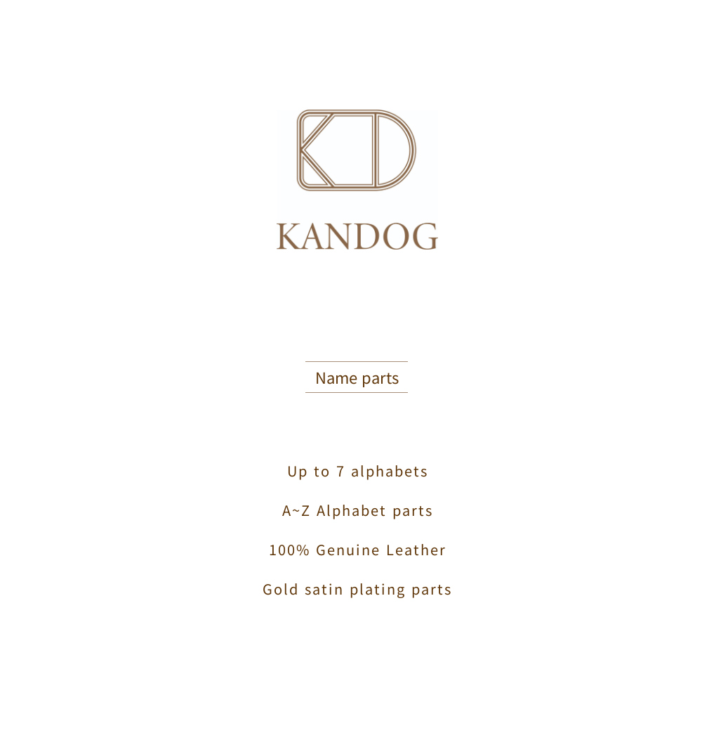 KANDOG Name Charm (Custom Nameplate Parts) detail 4